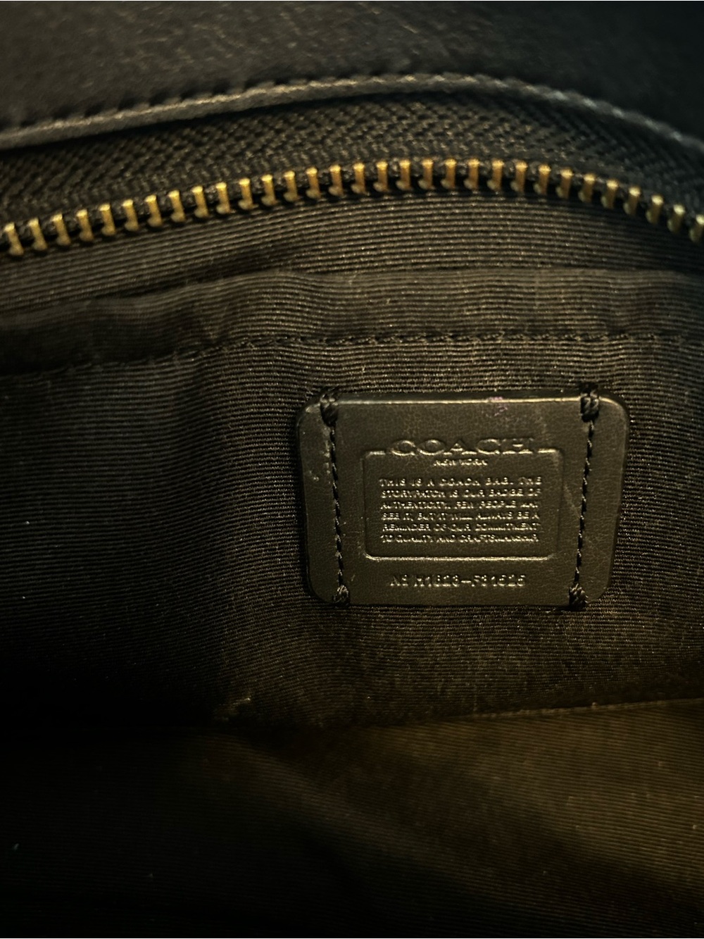 Coach Black Pebbled Leather Satchel with Chain Accent - Picture 5 of 7